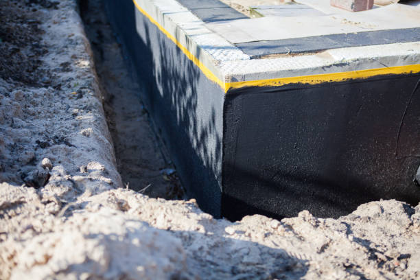 Residential Interior Drainage System installation at a Victoria, MN home by SJ Waterproofing Pros